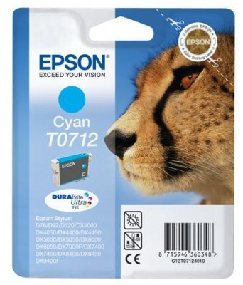 Epson T0712-C13T07124021 Mavi Orjinal Kartuş - 1