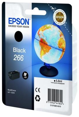 Epson T266-C13T26614010 Siyah Orjinal Kartuş - 1