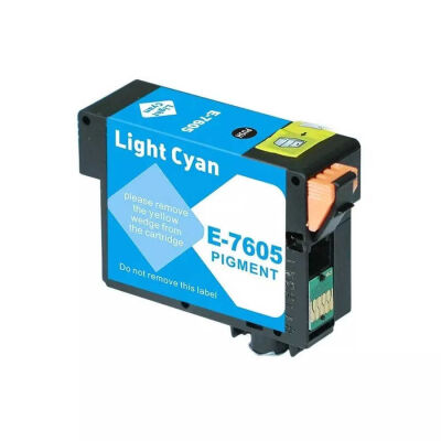 Epson T7605-C13T76054010 Açık Mavi Muadil Kartuş - 1