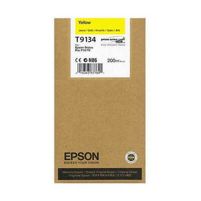 Epson T9134-C13T913400 Sarı Orjinal Kartuş - 1