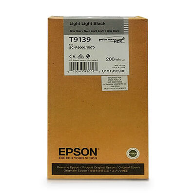 Epson T9139-C13T913900 Açık Açık Siyah Orjinal Kartuş - 1