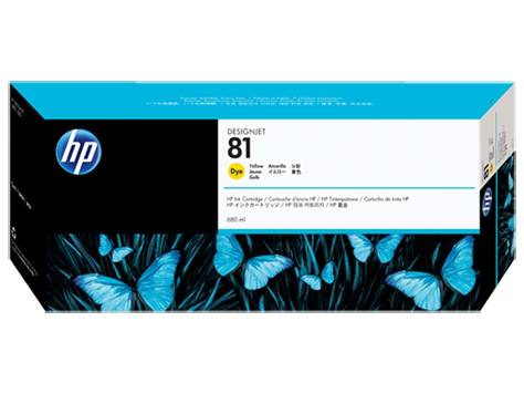 Hp 81-C4933A Sarı Orjinal Kartuş